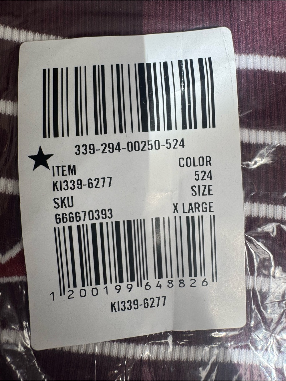 Hollister Purple and White Striped Short-Sleeve Henley Hoodie - Picture 2 of 4